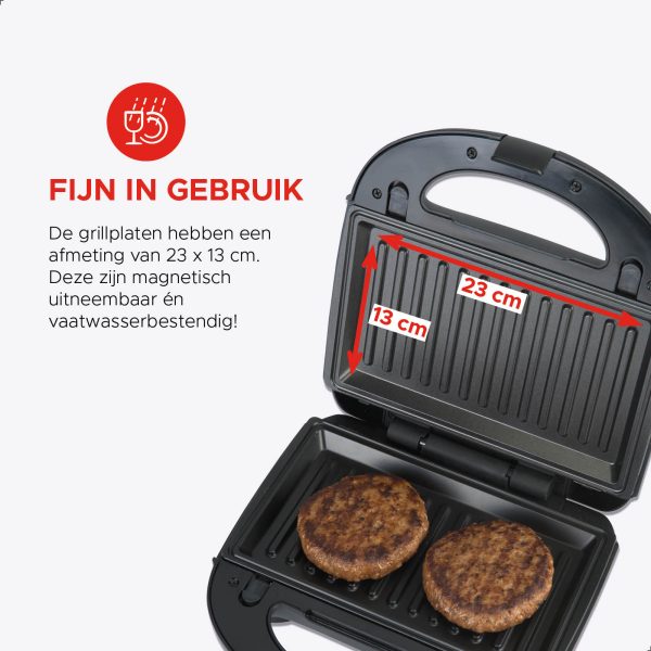 Multi Grill 3-in-1 - Tosti-ijzer - PFAS-vrij - Afbeelding 5