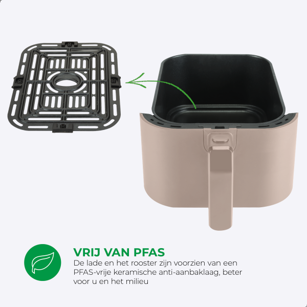 Slimfit Airfryer Pure XL 5L - Beige - Afbeelding 4