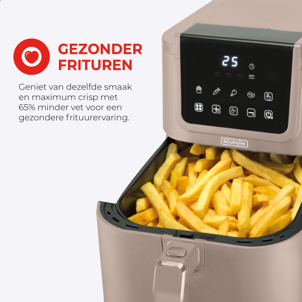 Slimfit Airfryer Pure XL 5L - Beige - Afbeelding 5