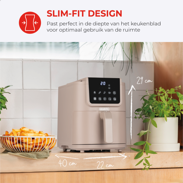 Slimfit Airfryer Pure XL 5L - Beige - Afbeelding 2